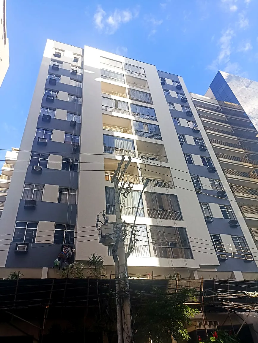 Edifício Vista da Penha: Entrega: textura e pintura emborrachada